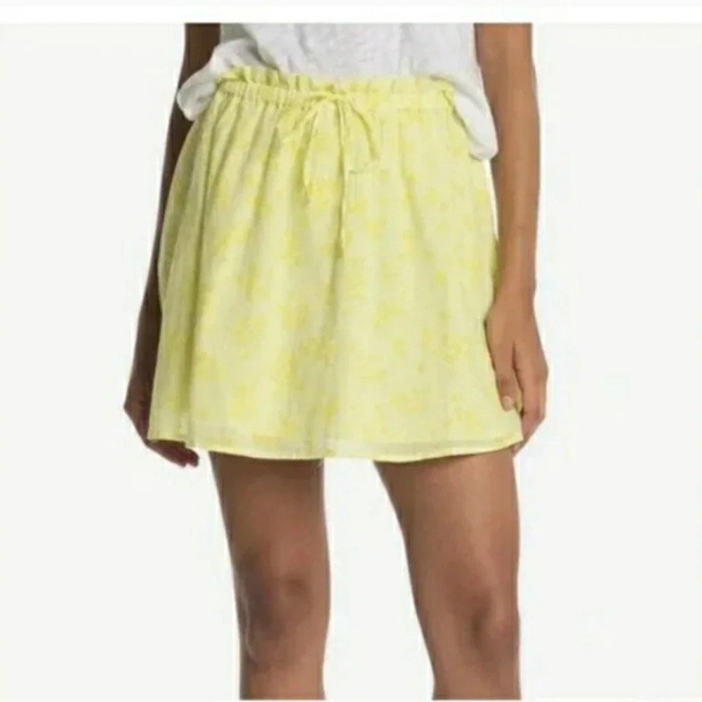 NWT Nordstrom Abound gauzy green yellow moxie floral Skirt Small